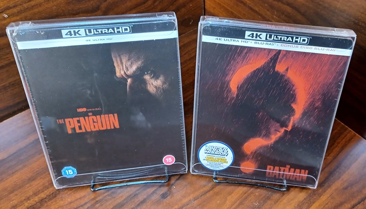 Penguin Season 1 + Batman 2021 4K Steelbooks(UK IMPORT)w/PROTECTIVE SLEEVES-NEW!