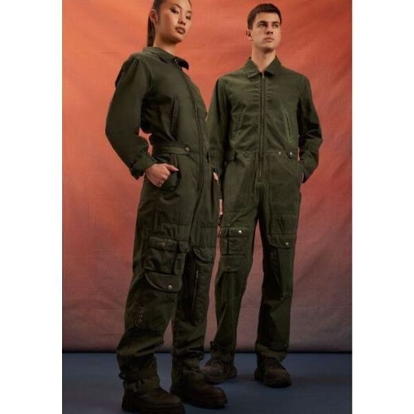 Netflix Rebel Moon Cargo Utility Jumpsuit Unisex Army Green Size Medium Nwot Cos