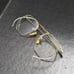 Antique Spectacles w/Celluloid Nose Pads 12 K.G.F. Wire Rim Specs