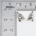 Vintage Crown Trifari Openwork Leaf Crystal Rhinestones Clip-On Earrings 1950s
