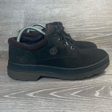Timberland 65082 Mens Sz 9M Low Top Lace Up Dark Brown Leather Hiking Boots