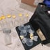 Medela breast pump & accessories kit tubes flanges connectors bottles caps