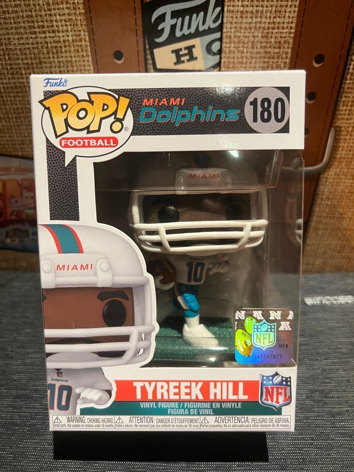 Funko Pop- NFL- Miami Dolphins- Tyreek Hill #180