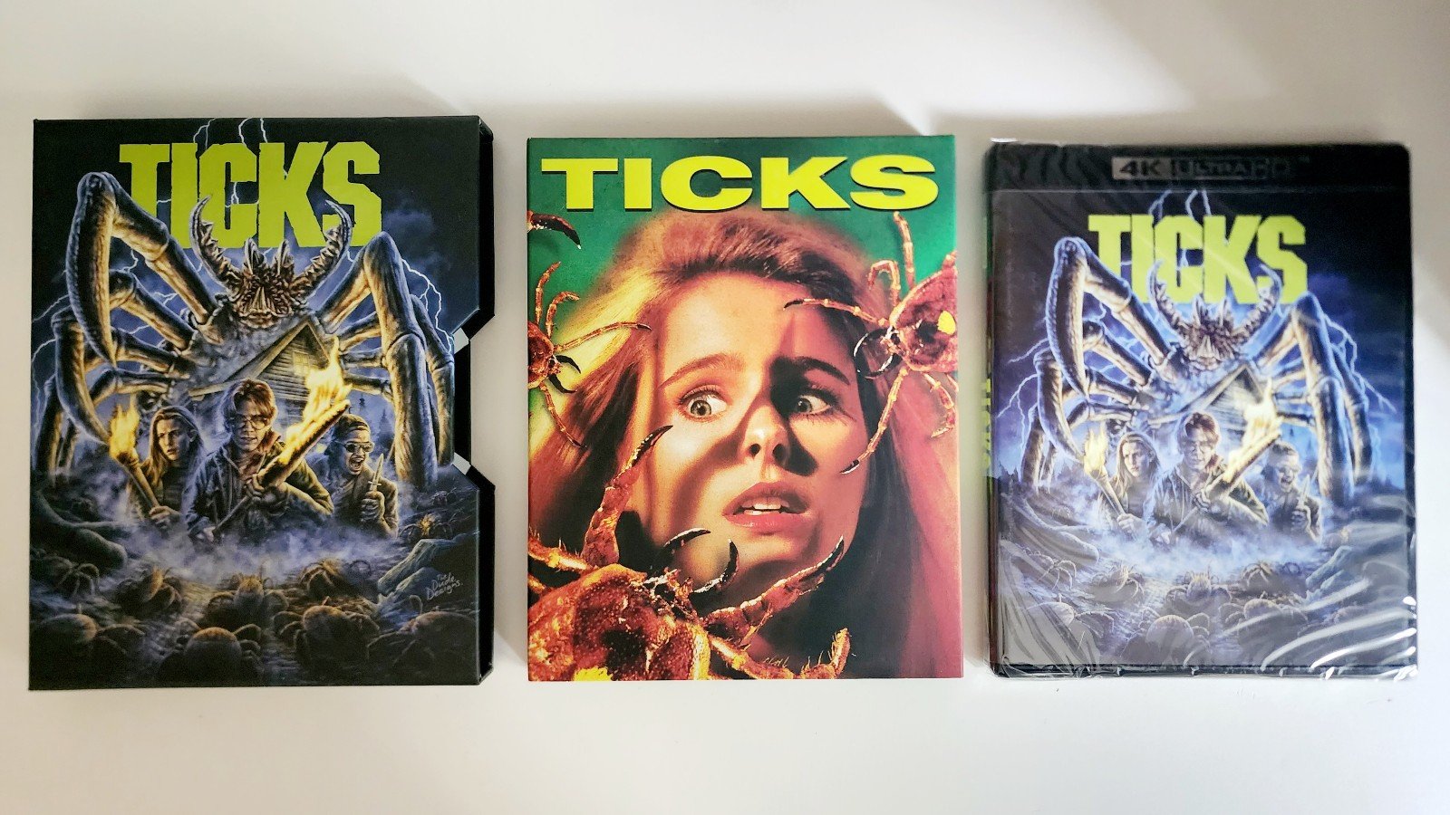Ticks (1993) LE: 4K, Blu Ray w/ Slipcover & Slipbox Sealed New Mint Ships in Box