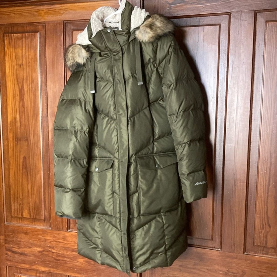 Eddie Bauer Fur Parkas Mercari