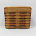 Longaberger Handmade Recipe Storage Basket 1998 Hand Woven W/ Wood Lid Vintage