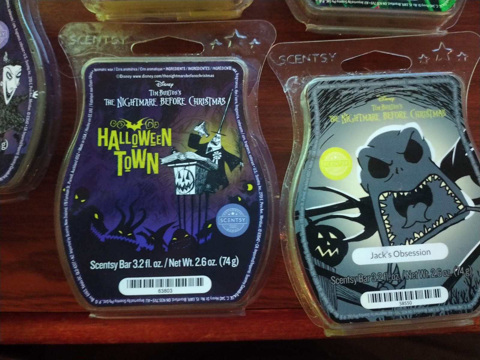 Scentsy Nightmare before Christmas wax 3.2 oz lot of 5