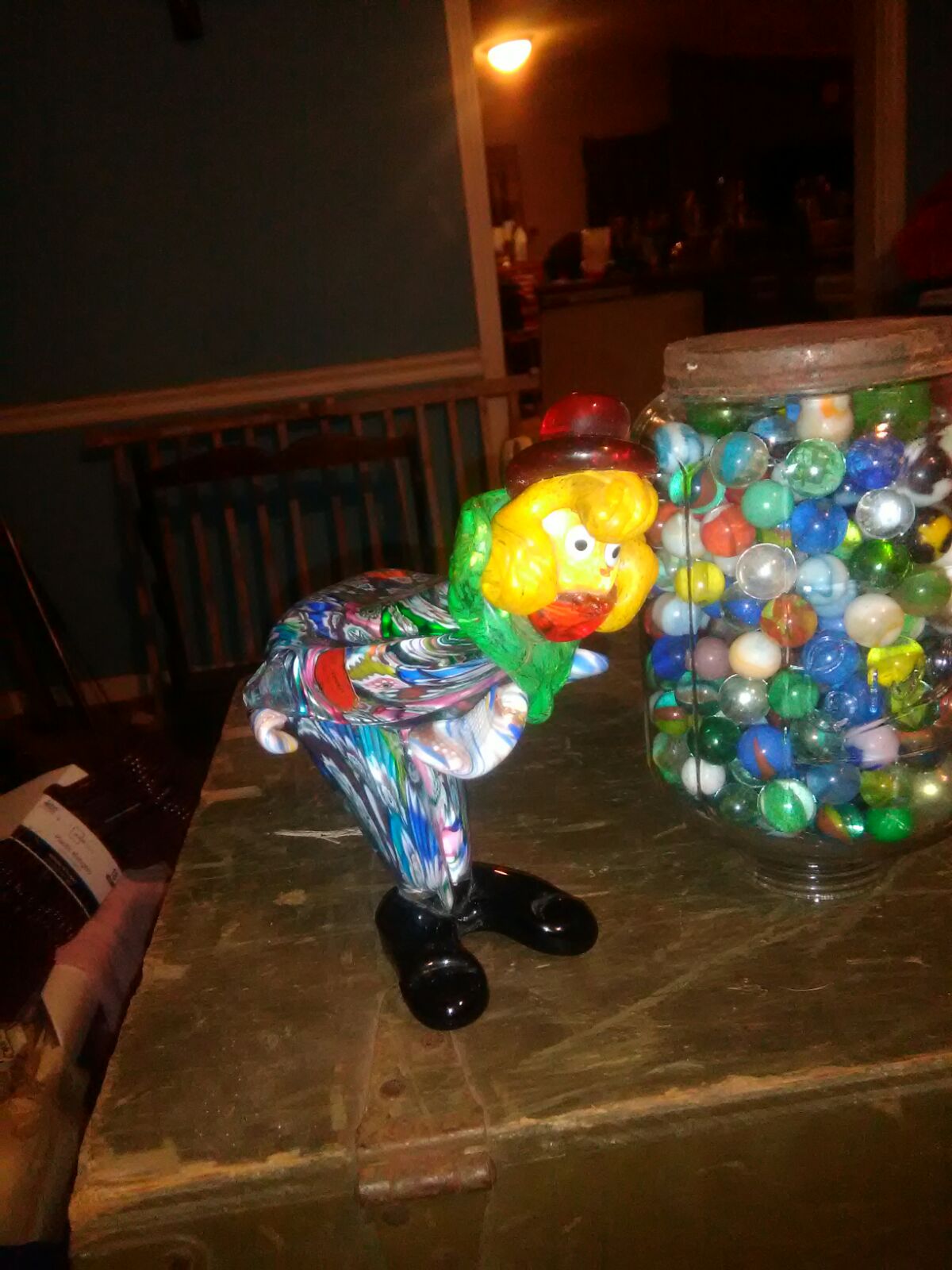 Hand Blown Glass Clown