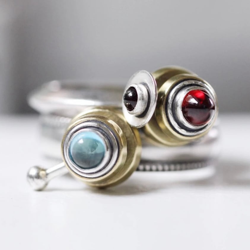 Down to the Wire Designs Set of Two Rings