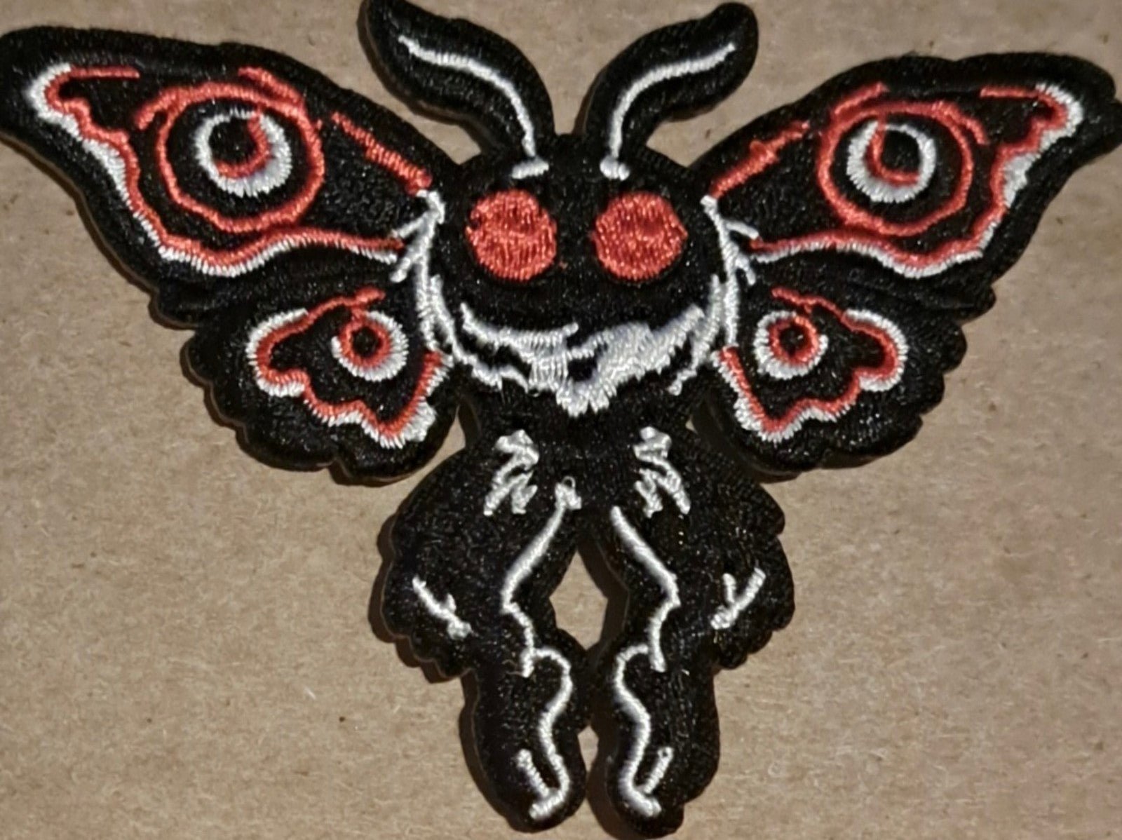 Mothman embroidered Iron on patch 6 ct.