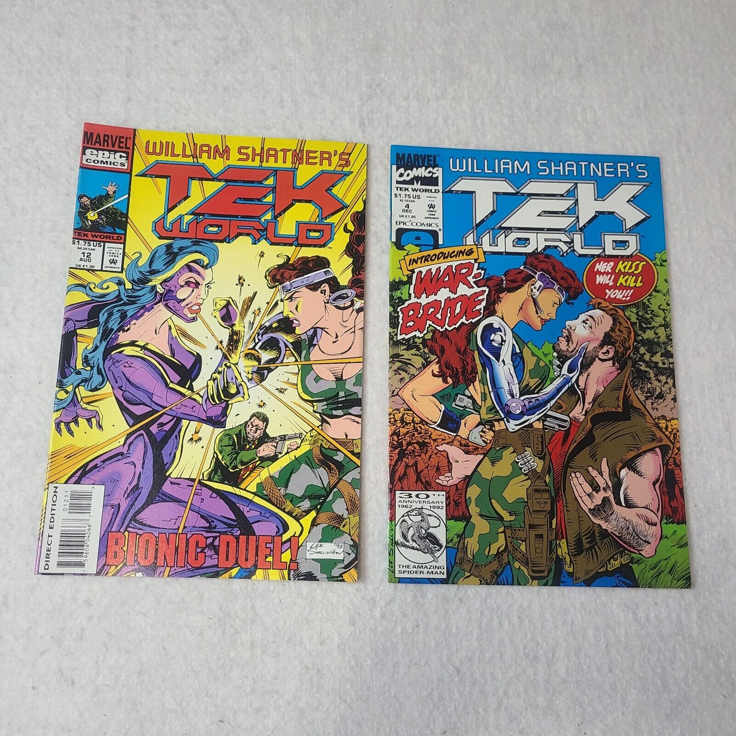 Tek World Comics Lot Of 2 VINTAGE