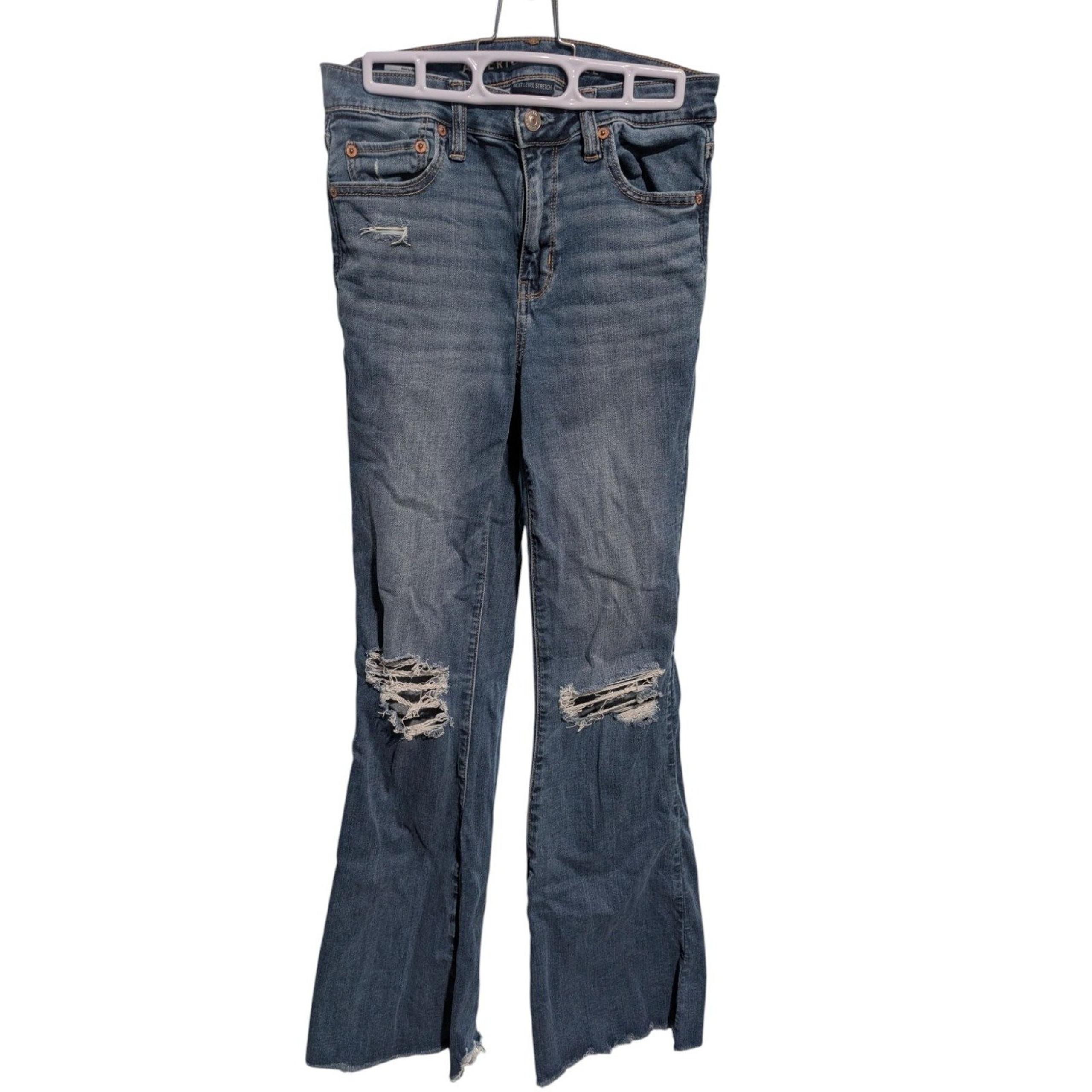 Women's American Eagle High Rise Flare Size 2 Long Jeans