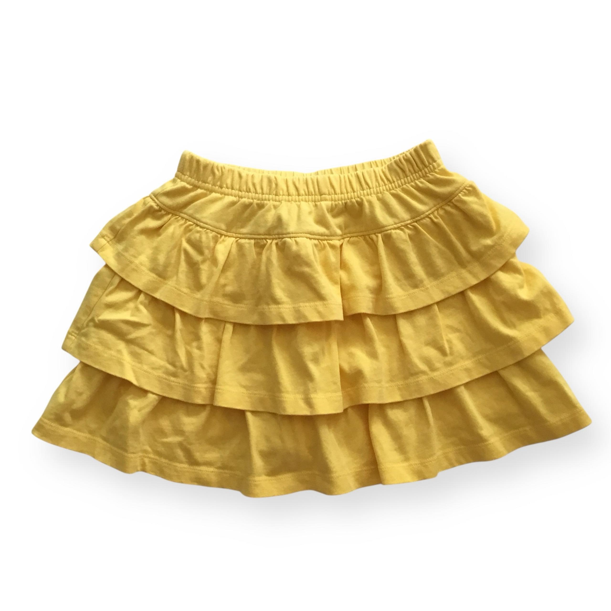 Hanna Andersson yellow ruffle skort