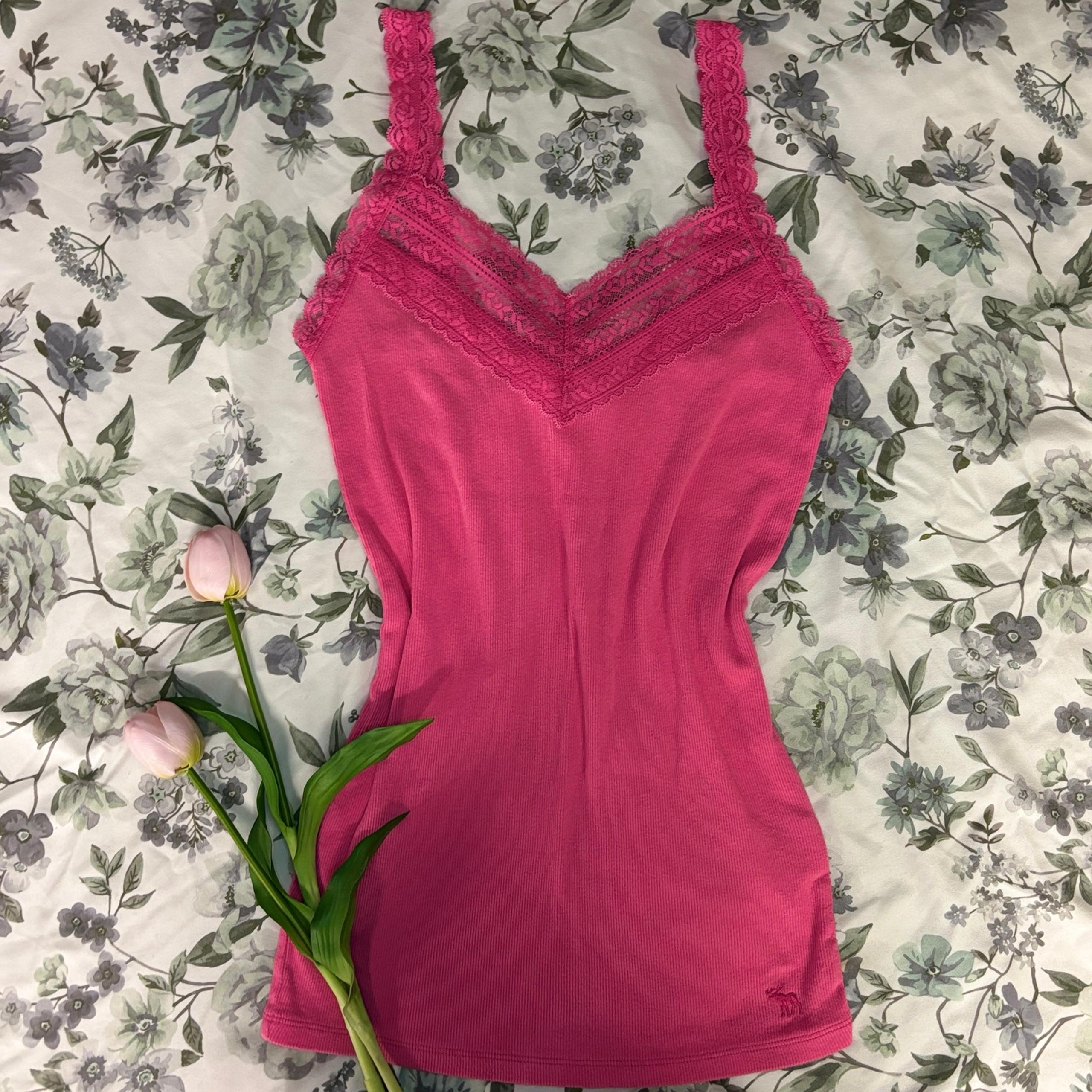 Rare Vintage Abercrombie Cami – Pink – vintage– Y2K Must-Have!