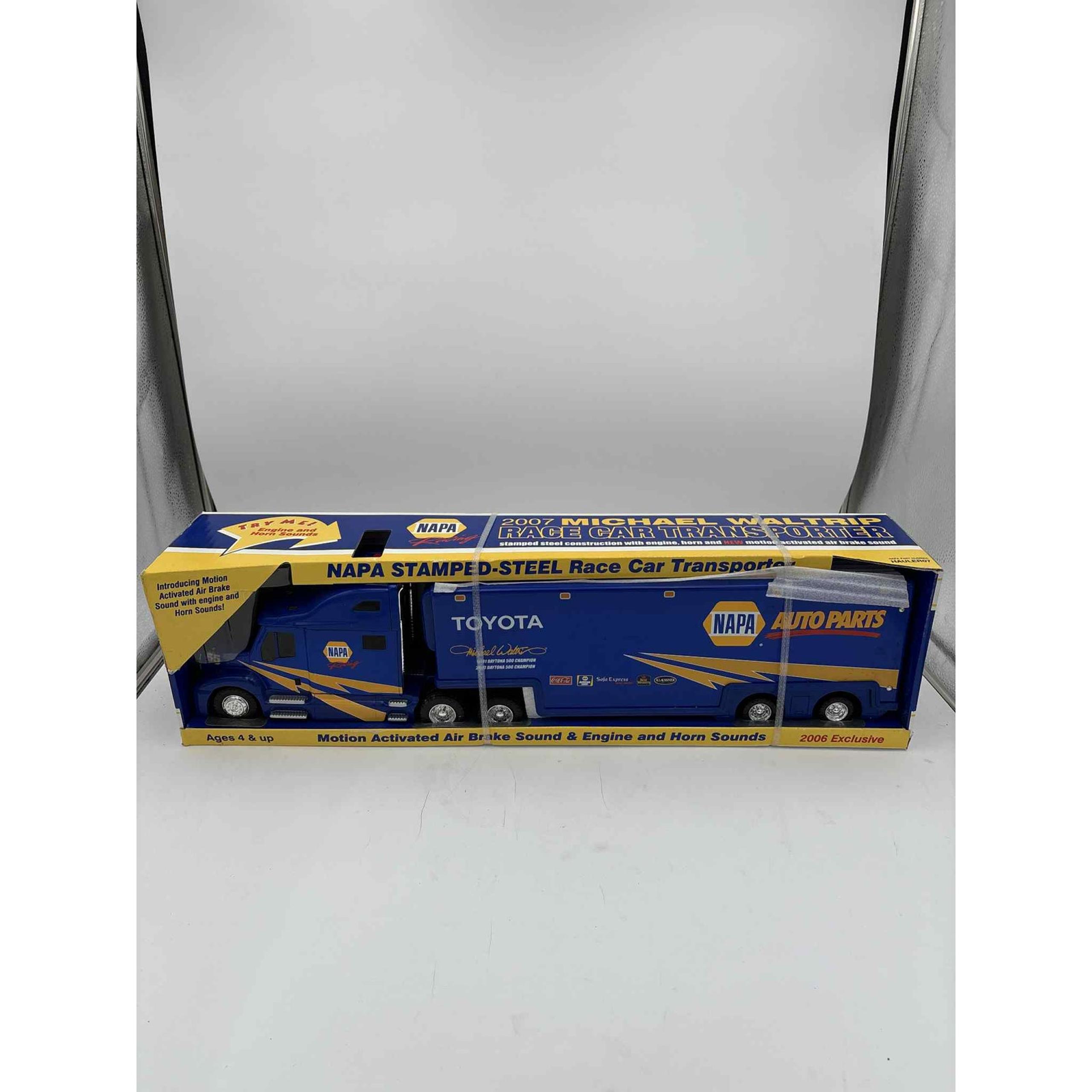 2006 First Gear NAPA 2007 Michael Waltrip Race Car Transporter - NIB