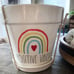 Rae Dunn Large Positive Vibes Rainbow Planter Pot