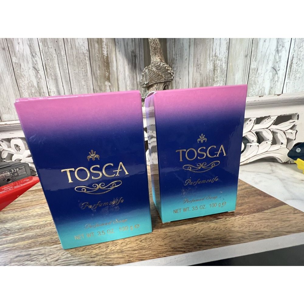 TOSCA BATH SOAP 100g / 3.5 oz (NOS) MUELENS 2 Boxes /Bars Discontinued Item