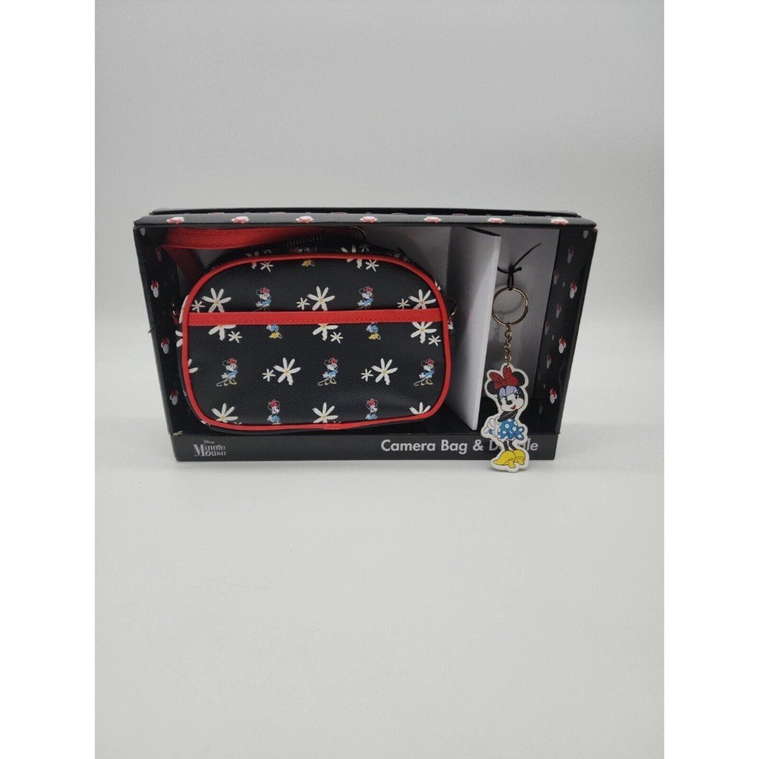 Disney Minnie Mouse Camera Bag & Dangle Boxed Gift Set - New