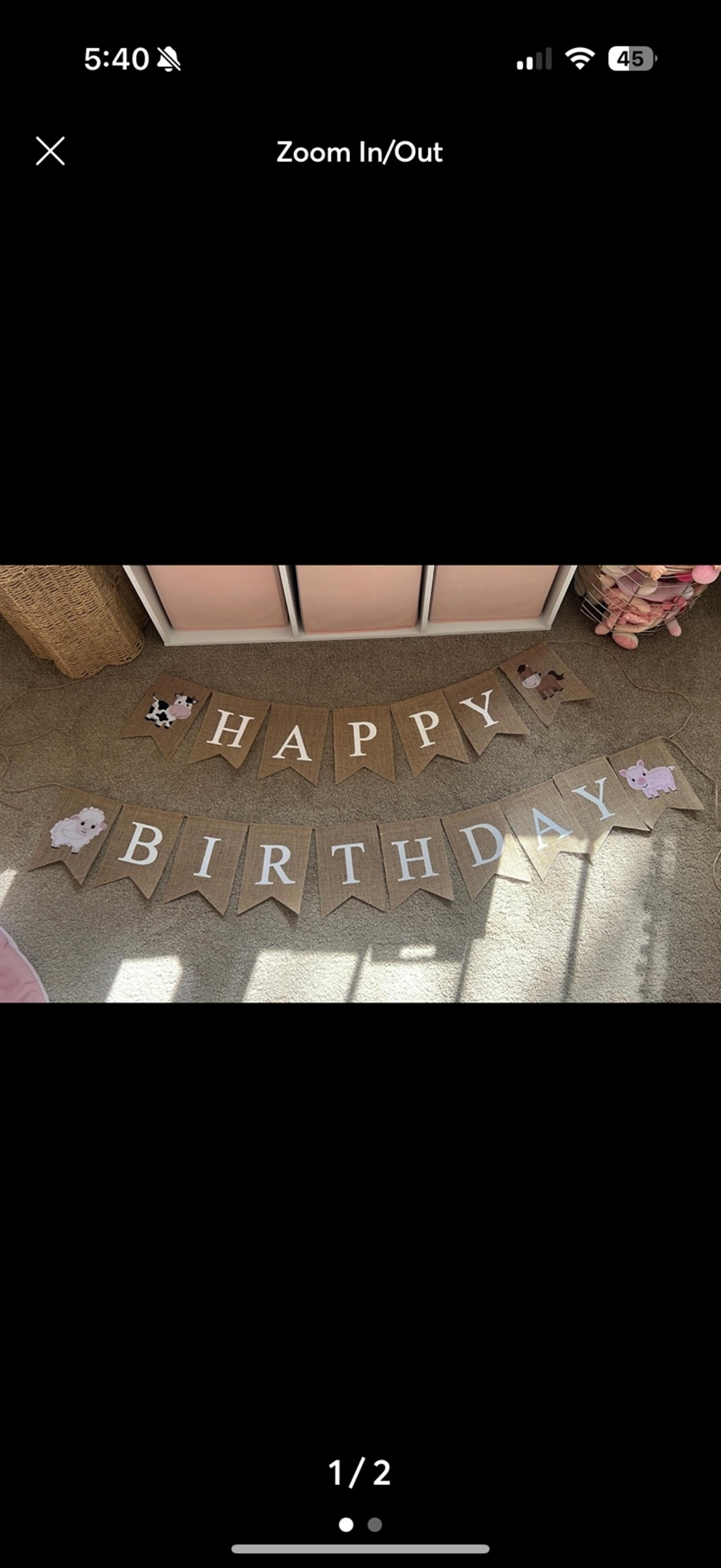 Farm Birthday Banner and Thank You Tags
