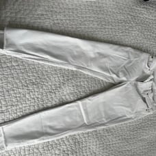 7 for all mankind size 26 white cropped jeans