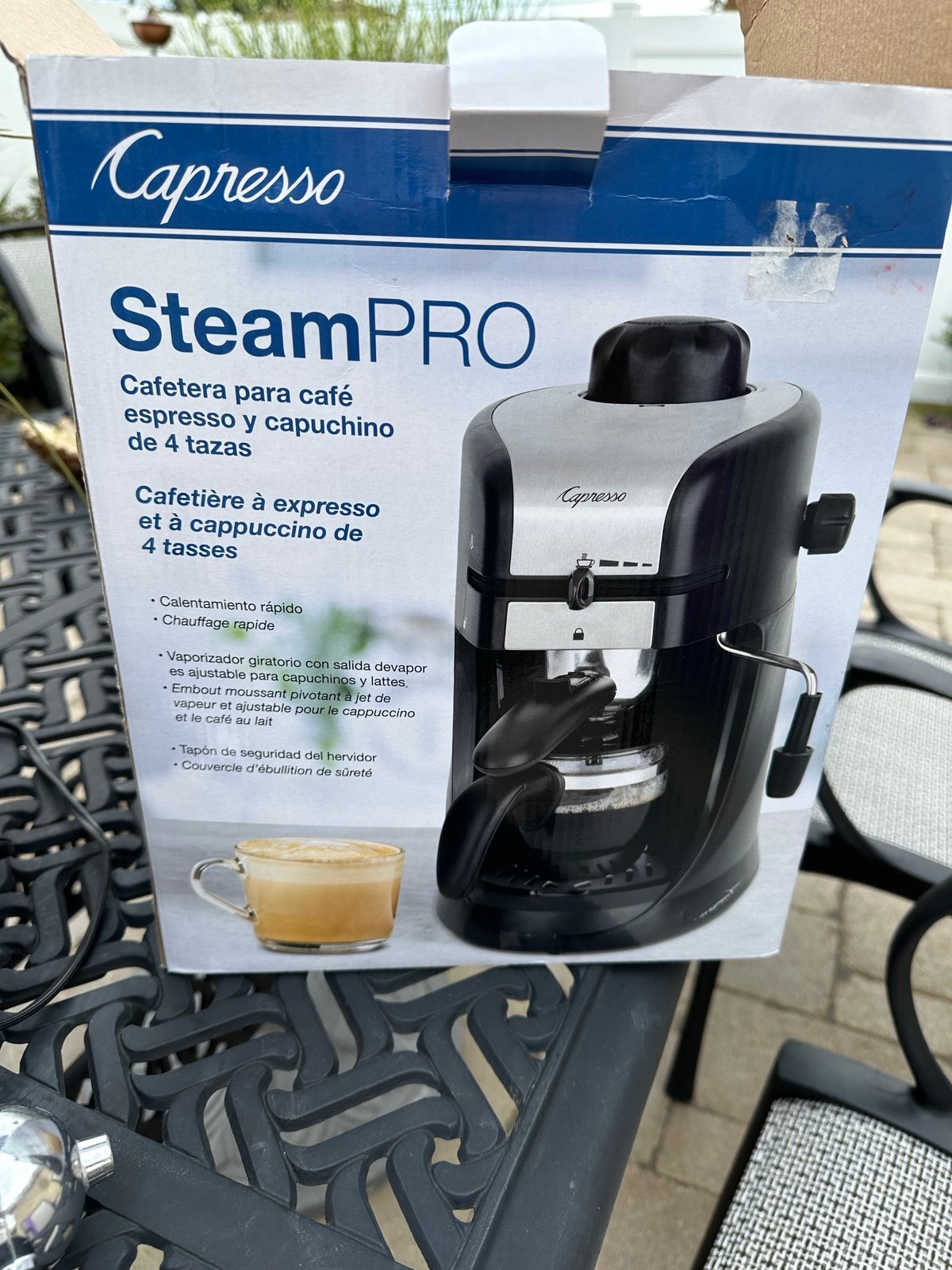 Capresso Steam Pro Espresso & Cappuccino Machine - 4 Cup Glass Carafe New in Box