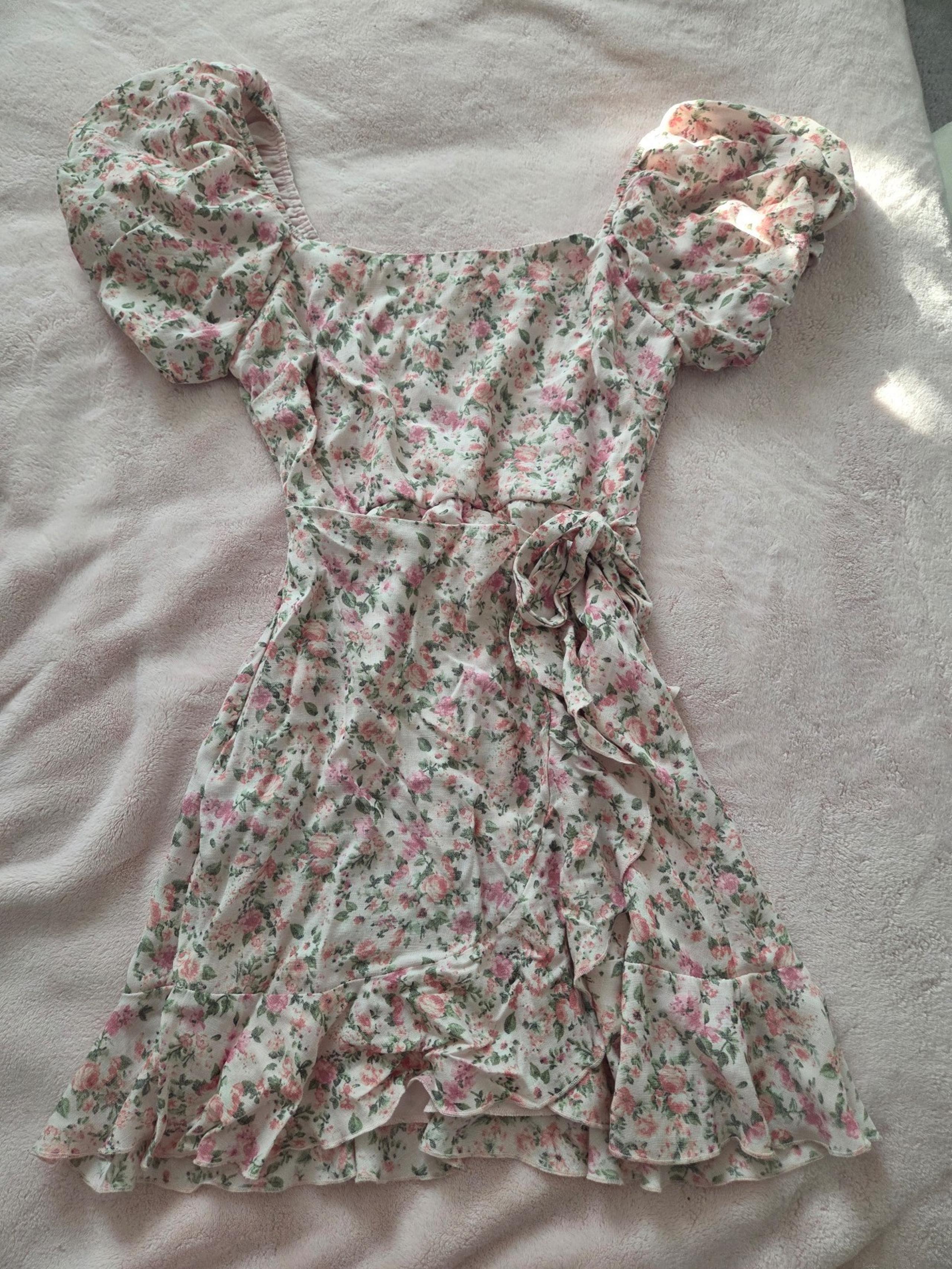 Pink floral fress