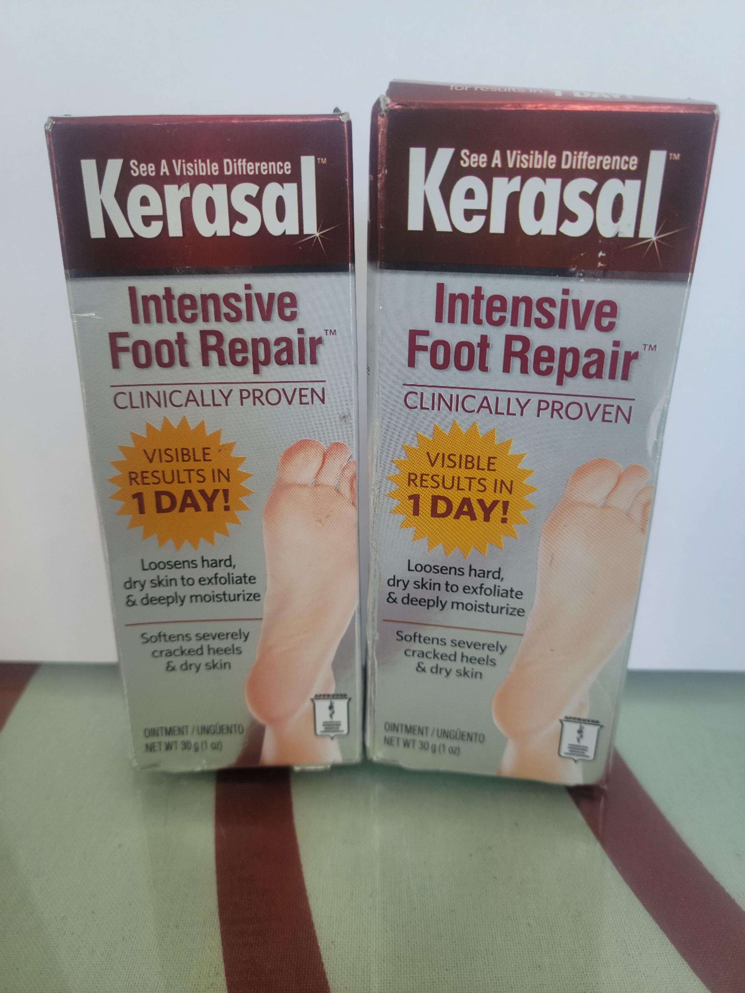 KERASAL Intensive Foot Repair Ointment 1oz / 30gm 2 pack Exfoliates Moisturize