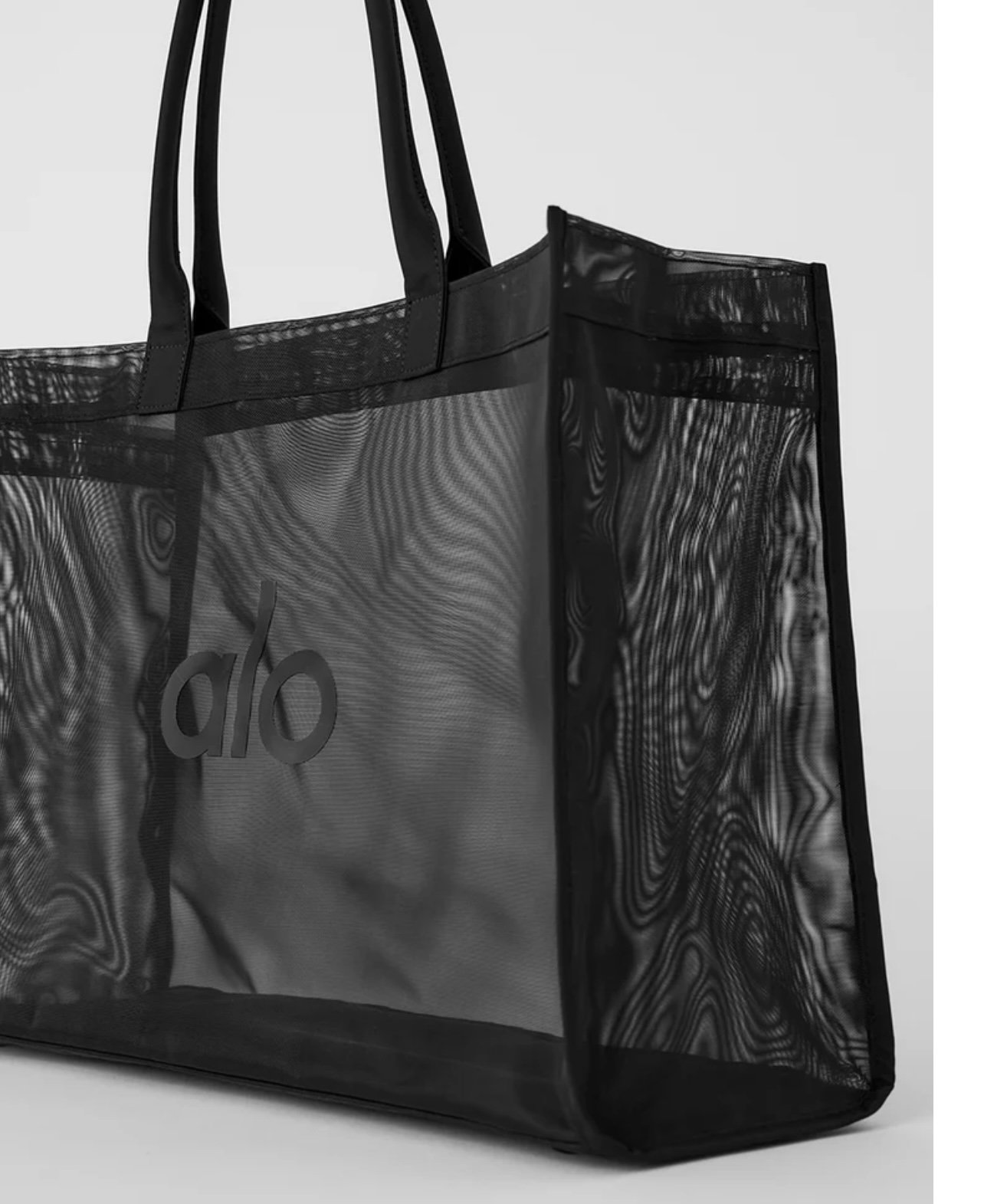 ALO Yoga Sheer Black Tote Bag