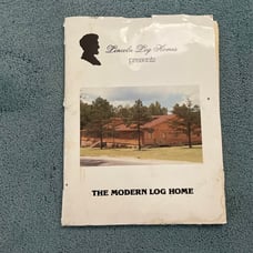 Lincoln log homes catalog folder