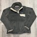 Patagonia Womens Re-Tool Snap-T Grey/Tan Fleece Pull Over Outdoor Hike Sweater