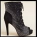 Torrid Peep Toe Lace-Up Heel Bootie (WW) sz 9