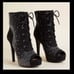 Torrid Peep Toe Lace-Up Heel Bootie (WW) sz 9