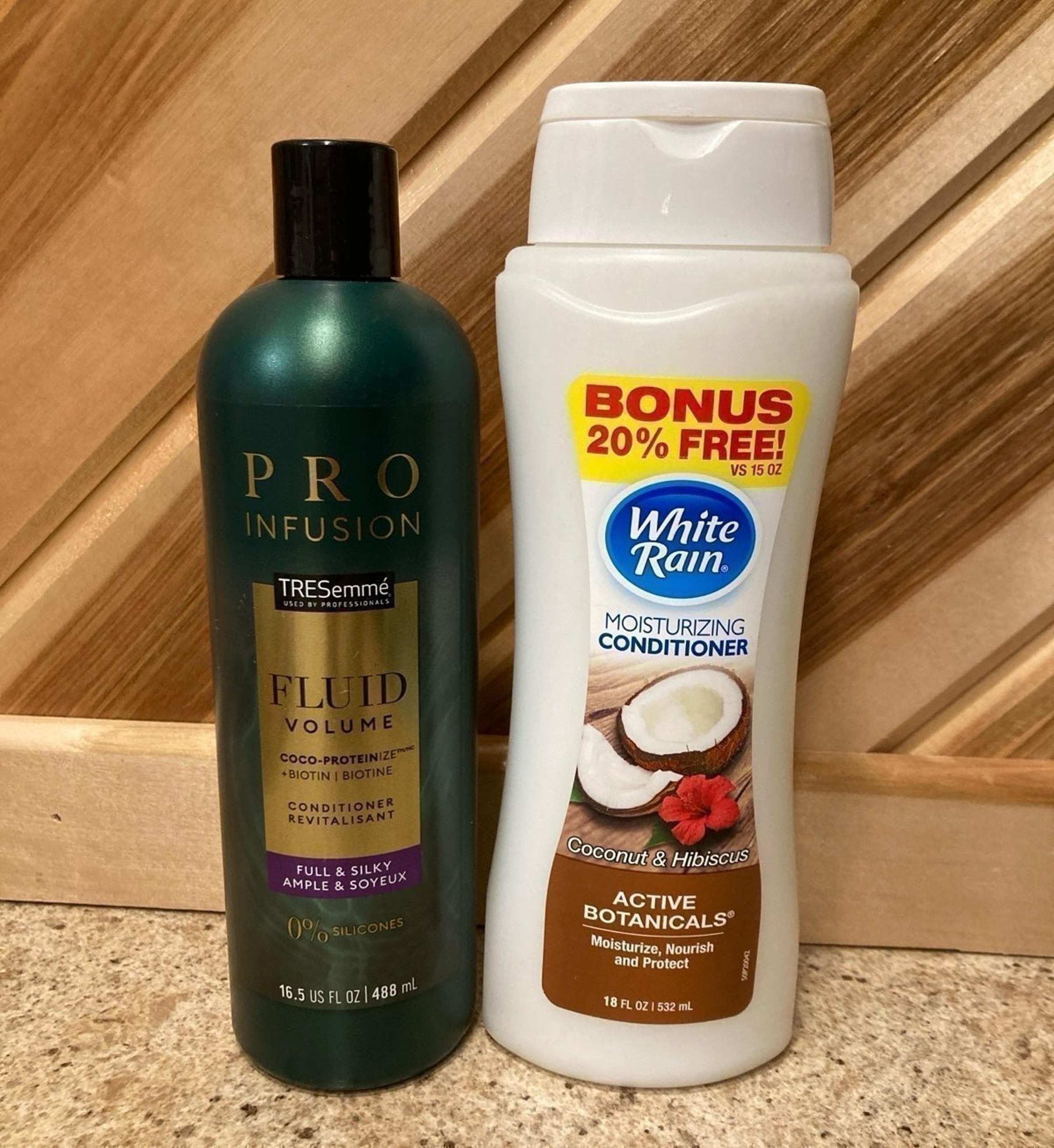 NEW Lot Tresemme Pro Infusion Fluid Volume & White Rain Hair Conditioners