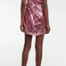 NEW NWOT 395 WOMENS MEDIUM 8 ALVA LOVESHACKFANCY PINK SEQUIN DRESS