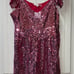 NEW NWOT 395 WOMENS MEDIUM 8 ALVA LOVESHACKFANCY PINK SEQUIN DRESS