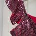 NEW NWOT 395 WOMENS MEDIUM 8 ALVA LOVESHACKFANCY PINK SEQUIN DRESS