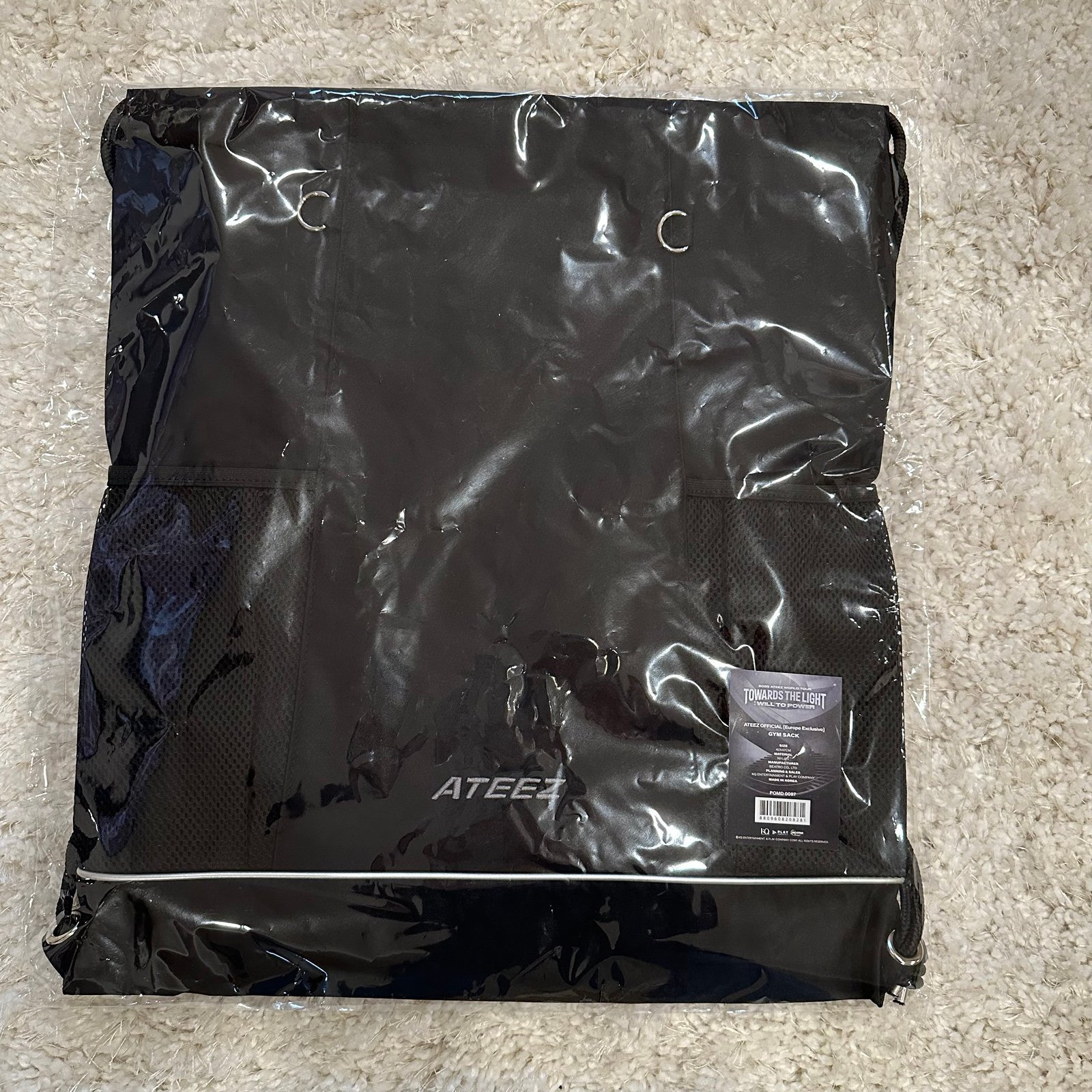 ATEEZ Europe Exclusive Tour Merch Gym Sack Bag