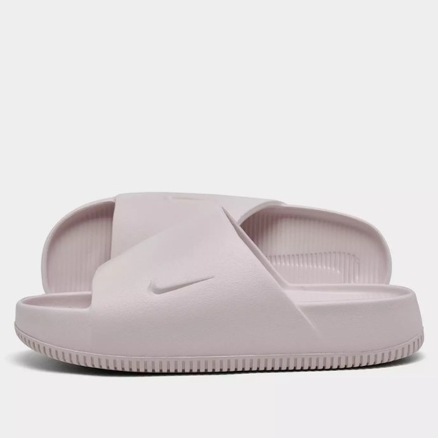 Nike Women's Calm Slide Sandals, Size : 12, Color: Barely Rose