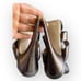 Valentino Garavani Bronze Metallic Strappy High Heel Slingback Shoes 41