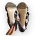 Valentino Garavani Bronze Metallic Strappy High Heel Slingback Shoes 41