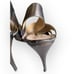 Valentino Garavani Bronze Metallic Strappy High Heel Slingback Shoes 41