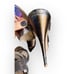 Valentino Garavani Bronze Metallic Strappy High Heel Slingback Shoes 41