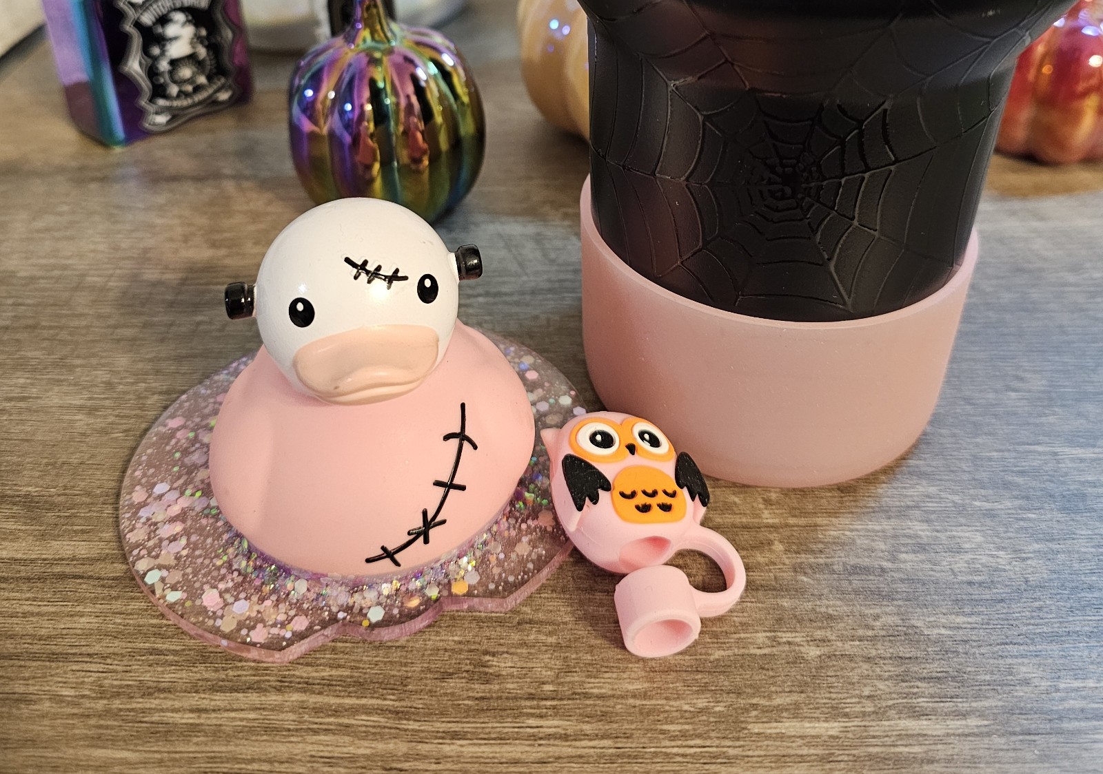 3 pc. Sets topper boot and /straw topper/charm (Cup NOT included