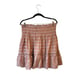 Current Air Dusty Rose Metallic Stripe Smocked Mini Skirt