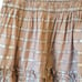 Current Air Dusty Rose Metallic Stripe Smocked Mini Skirt