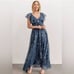 Baltic born Marion Jacquard Ruffle Maxi Dress M NWT