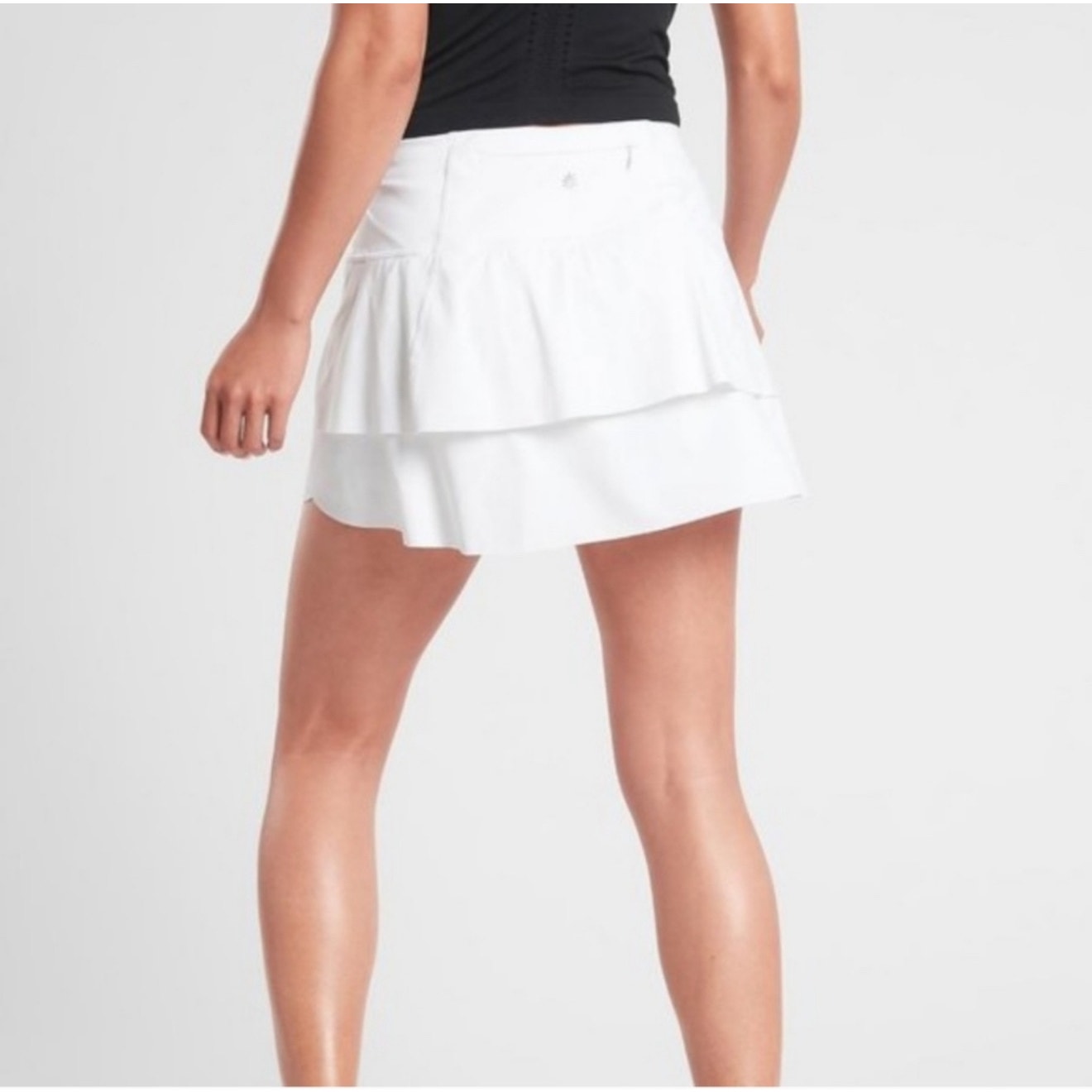 ATHLETA MOMENTUM SKORT TENNIS WHITE SIZE MEDIUM