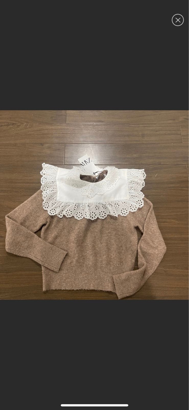 Zara double cape sweater