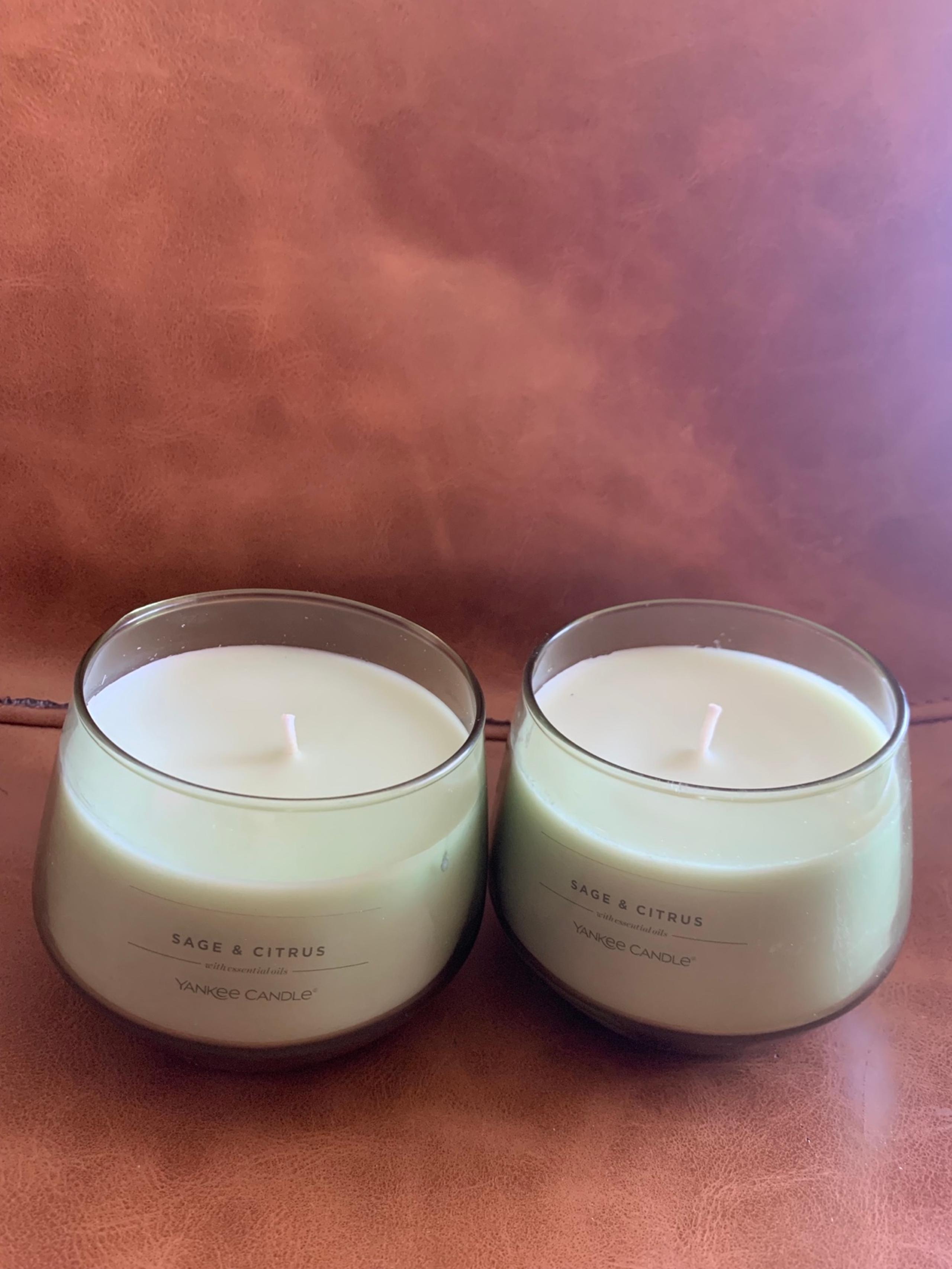 Yankee Candle Sage and Citrus 10 Oz lot of 2