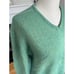 60s 70s Vintage Jantzen Tumblespun green v-neck sweater, size men's M women's L